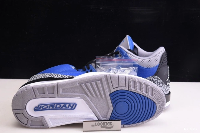 1st Kicks Shoes Jordan AllSeason Royal' Air Retro - 3 CT8532 'Varsity 961 1205